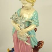 Wedgwood lady with lamb candlestick