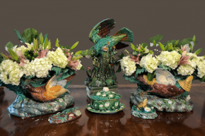 Majolica Dining Table Setting